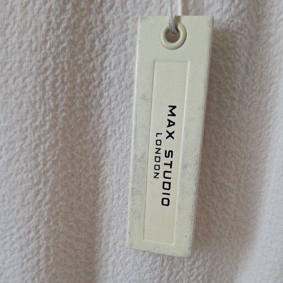 Max Studio Cream Ruffle Maxi Dress - Picture 3 of 7